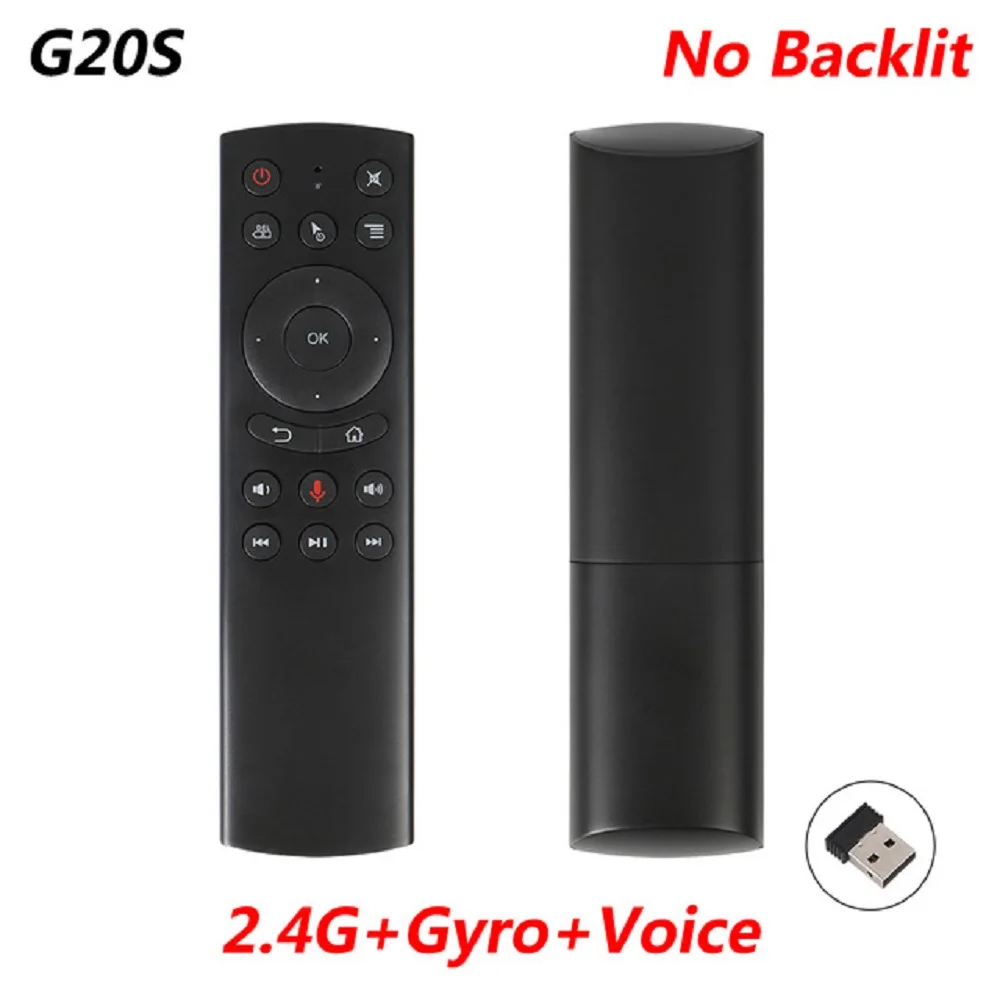 G20S PRO Voice Remote Control Backlit 2.4G Wireless Air Mouse Gyroscope G20SPRO BT Controller For X96 H96 MAX X96Q Tanix W2 T95