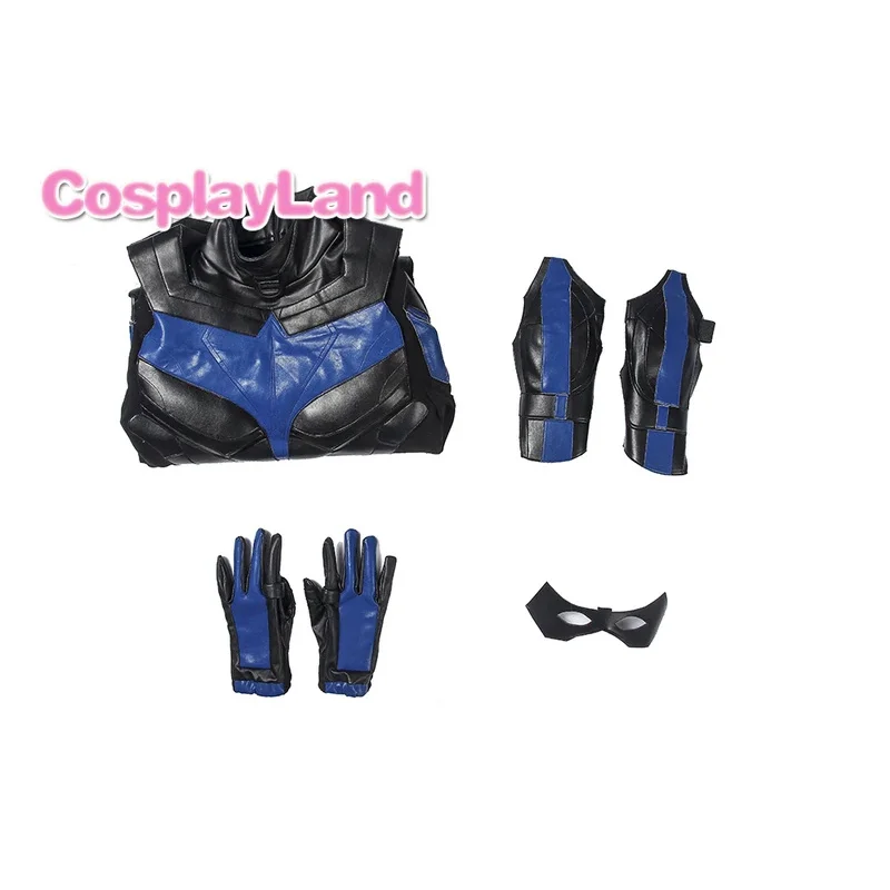 Titans Nightwing Cosplay Costume Carnival Halloween Cosplay Dick Grayson Jumpsuit Superhero Robin Outfit Fancy Men Costume