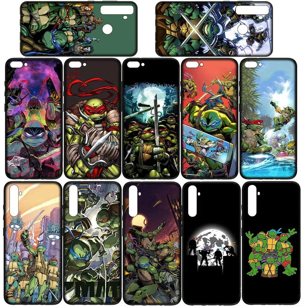 N-Ninjas Cartoon T-Turtles Coque Phone Cover for Samsung Galaxy S24 S23 Fe Ultra Plus A05 A55 A35 A24 A25 A15 M55 Soft Case