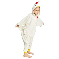 Chicken Pajamas Children Onesies For Kids Anime Kigurumi Boy Girls Baby Costume One-Piece Pijama Birthday Gift Full Body Pjs