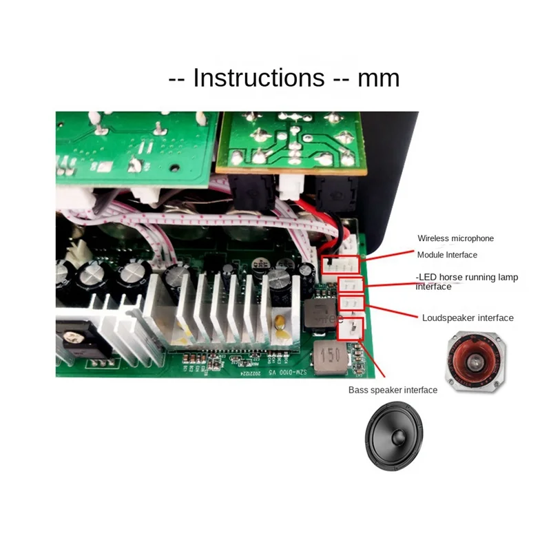 

GD100 Bluetooth Amplifier Board With Optical Audio Input Hifi Karaoke Amplifier Home/Car Amplifier Board Easy To Use (US Plug)