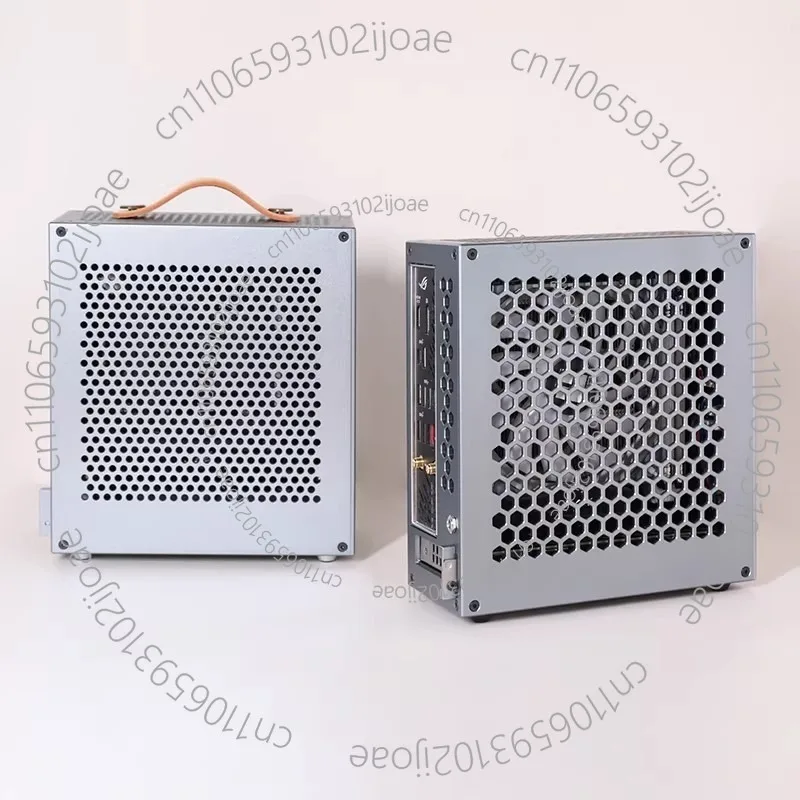 BUG-D1 DC-ATX Power Supply Half-Height Knife-Cut Mini-ITX Case Soft Router Aluminum Alloy Barebone Case1PC