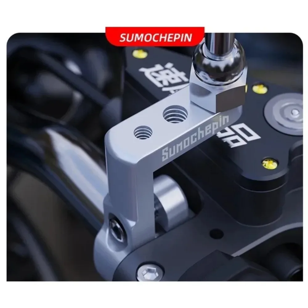 For Motorcycle Handlebar Aluminum Focus Fog Light Bracket Bracket for Cafe Racer Streetfighters Mounting Bracket