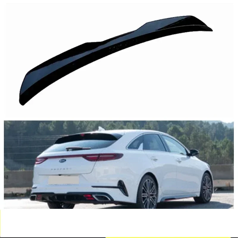 Alerón de labio de techo trasero para Kia Pro Cee'd GT Mk2 2013- 2018, extensión de alerón trasero de coche negro brillante, línea KIA PROCEED GT MK3 Gt