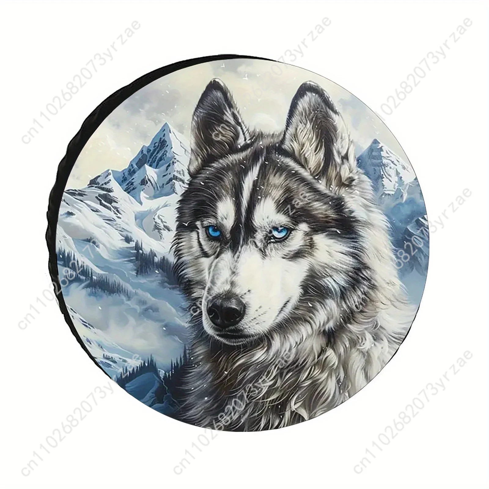 

Snow Mountain Wolf Various Models Car Tire Cover Sand Dust Prevention Protect Wind Rain Tire Cover Sturdy Durable Tire Covers