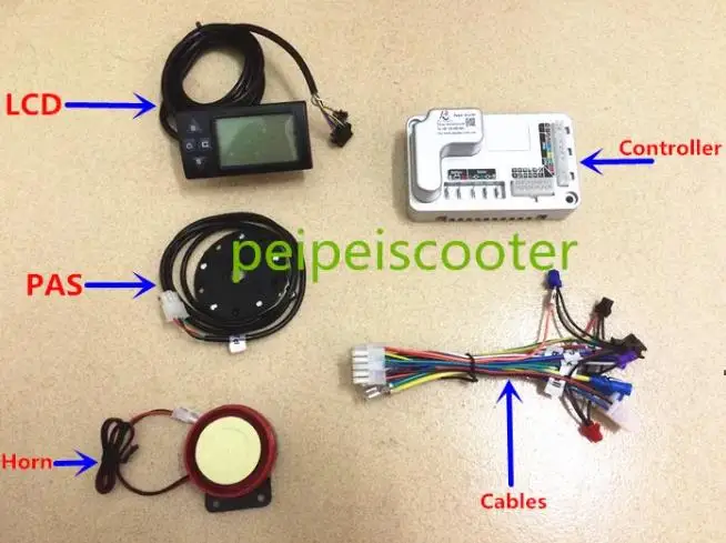 30A brushless motor LCD controller electric scooter vehiche conversion kit diy-01