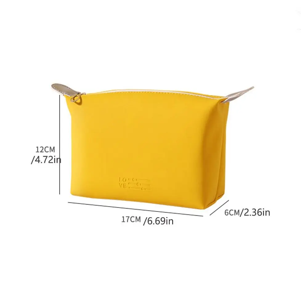 Handbag PU Cosmetic Bag Large Capacity Waterproof Toiletry Bag Zipper Moisture-proof Travel Storage Bag Travel Organizer