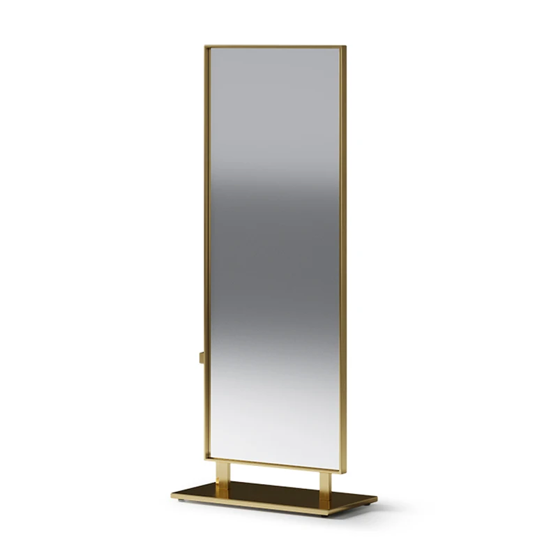 Square Luxury Mirror Gold Funky Floor Big Shower Mirror Aesthetic Art Modern Men Living Room Decoration Spiegels Home Products
