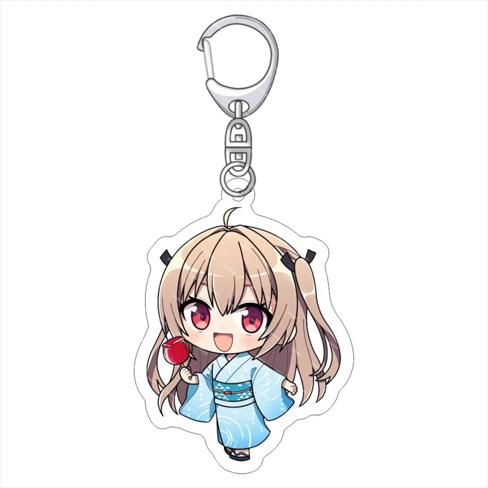 أنيمي ATRI لحظاتي العزيزة Ikaruga Natsuki Kamishiro Minamo تأثيري حلي سلسلة مفاتيح سلسلة مفاتيح مصنوعة من الأكريليك قلادة الدعامة الهدايا