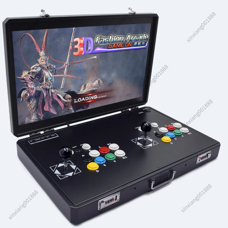 For 24 Inch Foldable Portable Arcade Console 2 Player Joystick Pandora Box Home Fighting Game Machine