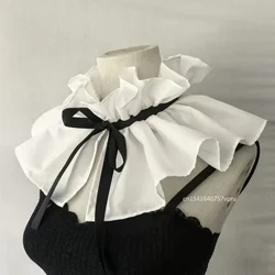 Detachable False Collar Girls Clothes Shawl for Shirt or Dress Ruffled Laple Shawl for Lady Girl Shawl