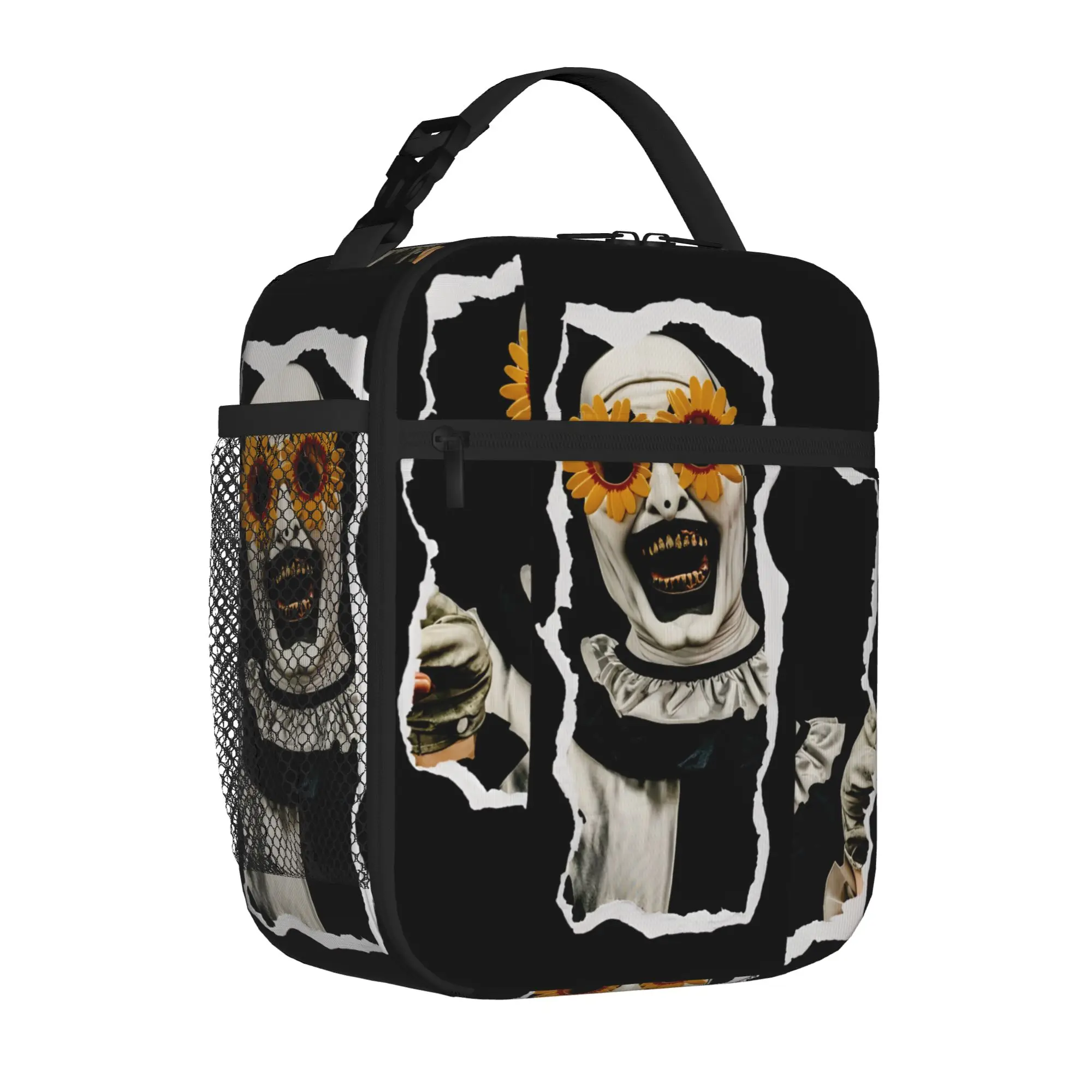 Terrifiers Christmas Scary Thermal Insulated Lunch Bag for School Halloween Portable Food Bag Container Cooler Thermal Lunch Box