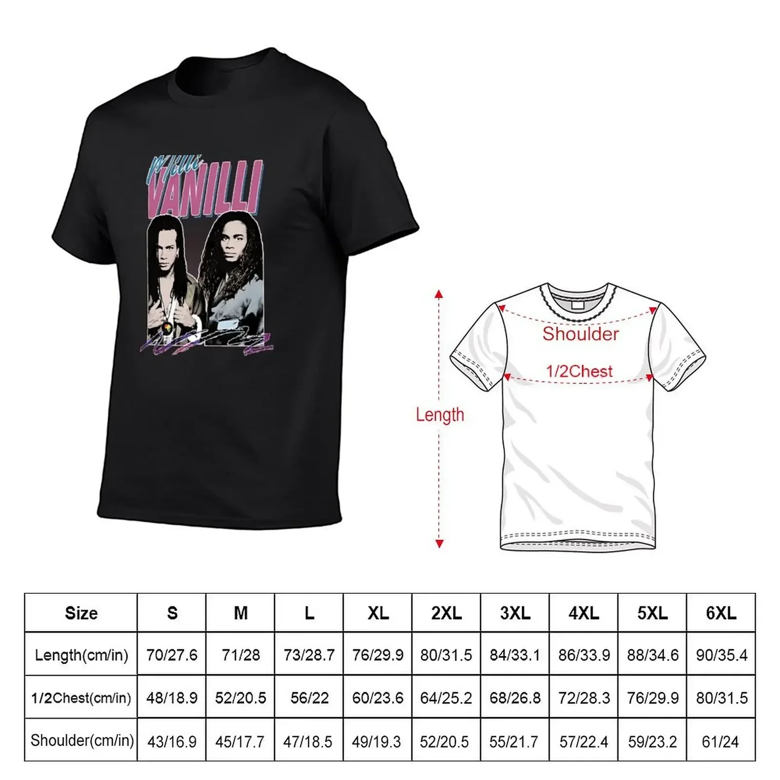 Milli Vanilli T-Shirt anime graphic t shirts customs shirts men