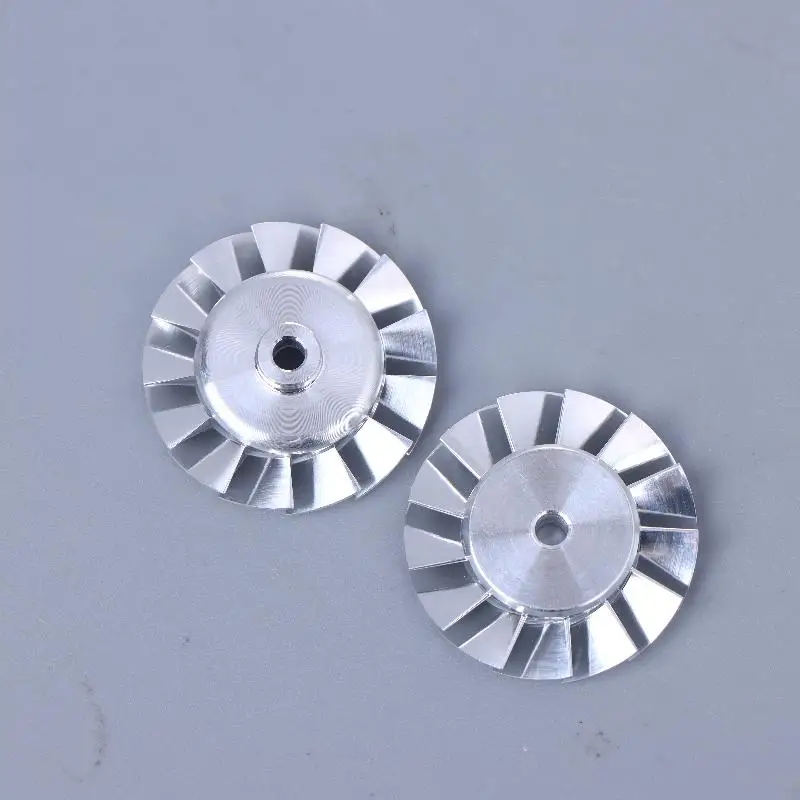 1 Buah Bilah Kipas Saluran CNC Presisi Tinggi 3mm Lubang 26.8/27.0mm Aluminium Untuk Pengering Rambut Kecepatan Tinggi 100000RPM