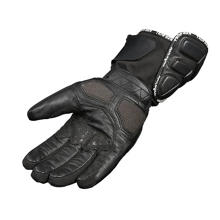 Winter Motorcycle Gloves, Waterproof Motorbike Gloves, Anti-slip Biker Gloves, Warm Leather & Carbon Fiber Gloves.