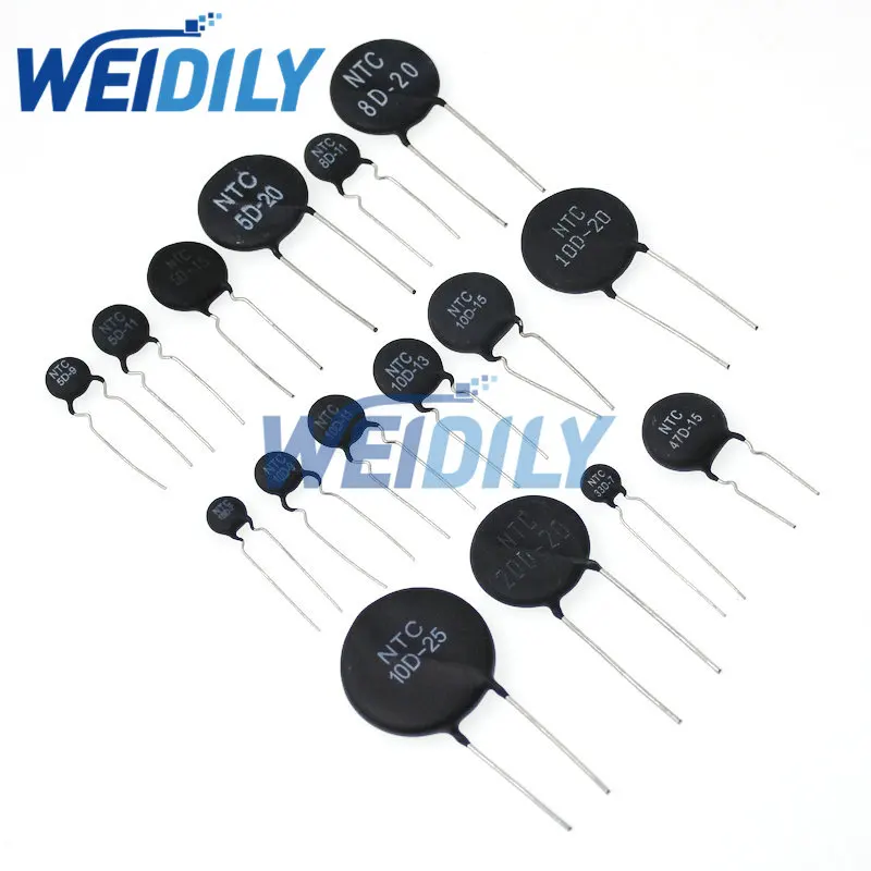 10PCS Thermal Resistor NTC 5D-11 10D-9 10D-11 47D-15 10D-20 10D-13 8D-11 10D-15 5D-15 10D-7 MF11-103 33D-7 8D-12 20D-20