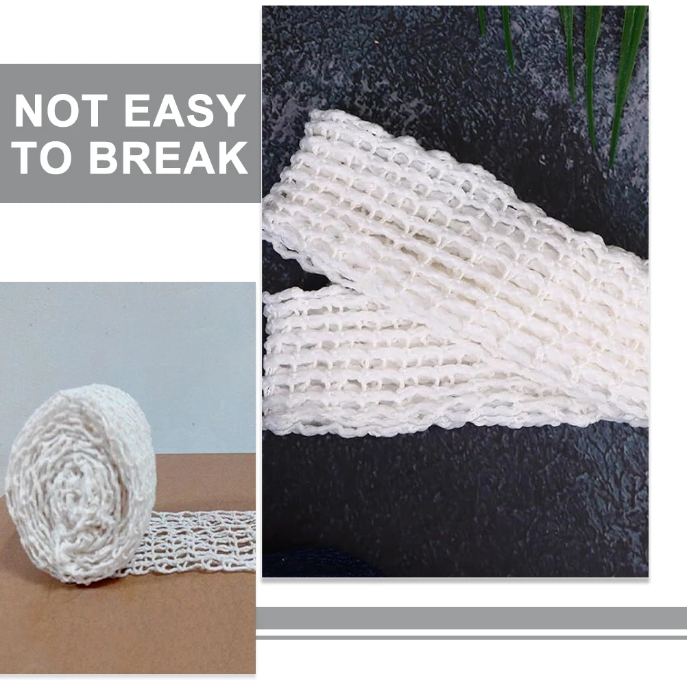 

4pcs Meat Bundling Net Sausage Beef Cloth Web Wrapping Mesh Kitchen Roasting Summer Roll Bulk Cooking Tools Lightweight