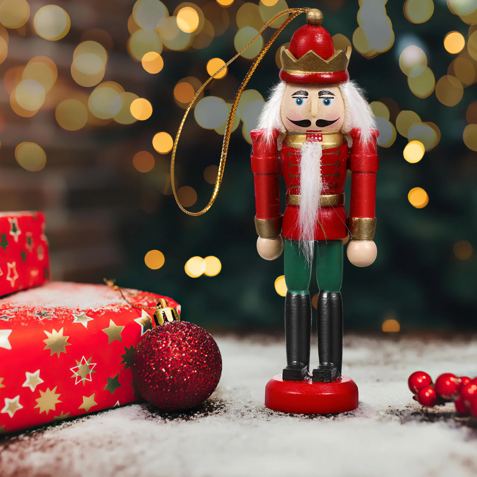 

6Pcs Creative Wooden Soldier Decorations Eco-Friendly Kids Play Christmas Gifts Mini House Additions Kids Toys