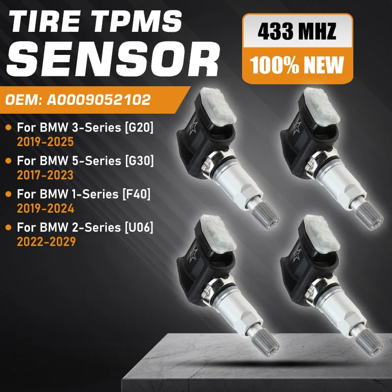 

TPMS For BMW 3-Series G20 BMW 1-Series F40 2019-2025 Tire Pressure Sensor BMW 5-Series G30 2017-2023 BMW 2-Series U06 2022-2029