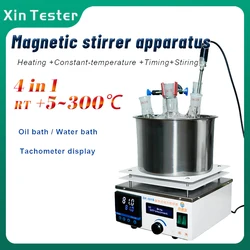 Xin Tester ogrzewanie mieszadło magnetyczne DF-101A DF-101S DF-101ST Lab cyfrowy wyświetlacz stała temperatura mikser 220V