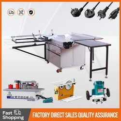 Rocker Box Precision Sliding Table Saw Dust-free Cutting Saw Multi-function Woodworking Saw Table Workbench Cutting Machine