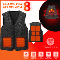TODWARM Heated Vest USB Rechargeable Electric Self Heating For Jacket For Men Women Outdoor Hunting Camping Hiking Wear