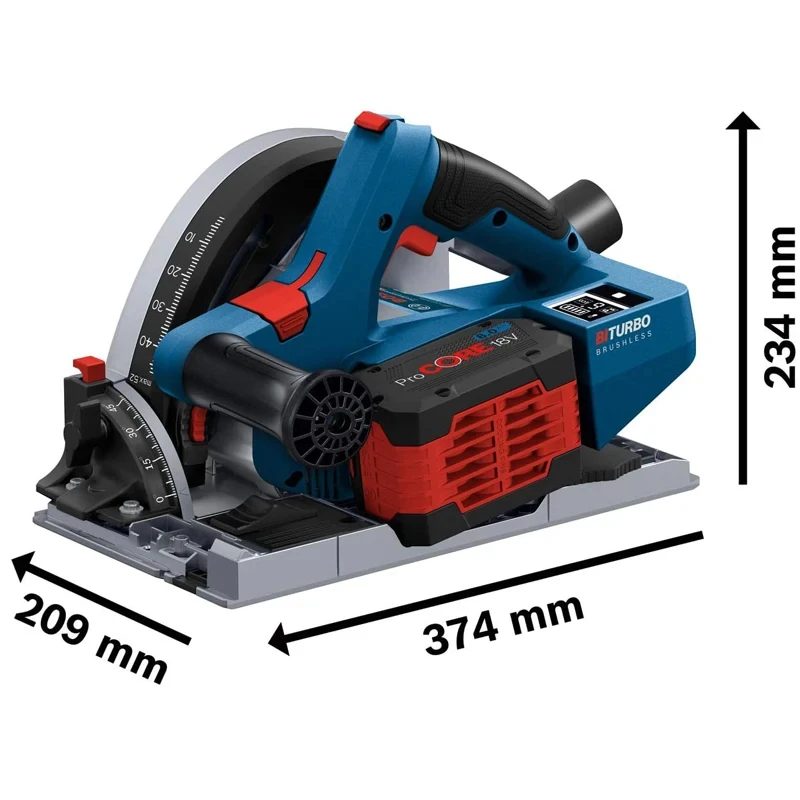 BOSCH GKT 18V-52 GC Cordless Insertion Circular Saw Variable Speed Adjust Gears Hight Performance Quick Cutting Power Tool