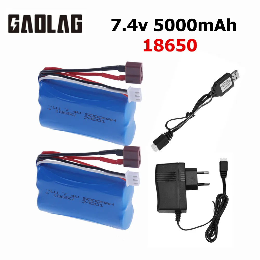 7.4V 5000mAh Li-ion battery for SCY-16101 SCY-16102 SCY-16103 SCY-16201 SCY-16301 SCY-16302 SCY-16303 RC truck spare parts