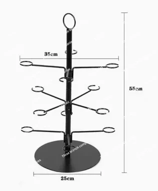 INTELLIGENT 3 Tier Wine Glass Holder Freestanding Tabletop Storage Rack Cocktail Glass Tree Display Stand