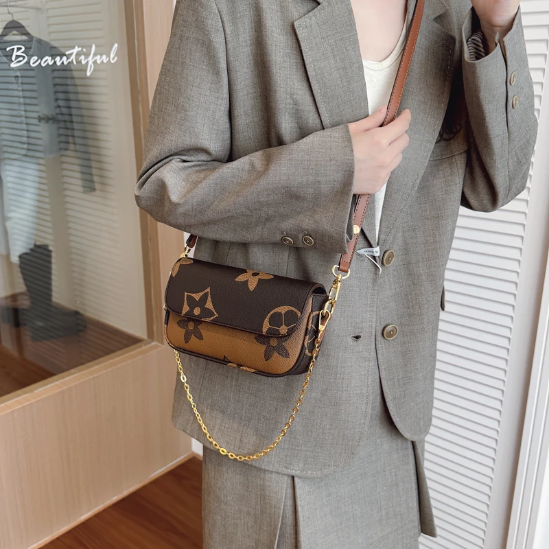 Borsa in pelle da donna di alta qualità dal design classico ed elegante del famoso marchio di lusso per il trasporto alla moda delle donne popolari