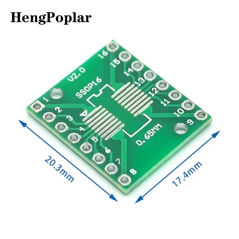 10PCS TSSOP16 SSOP16 SOP16 Transfer to DIP16 IC Adapter Converter Socket Board Module Adapters Plate 0.65mm 1.27mm