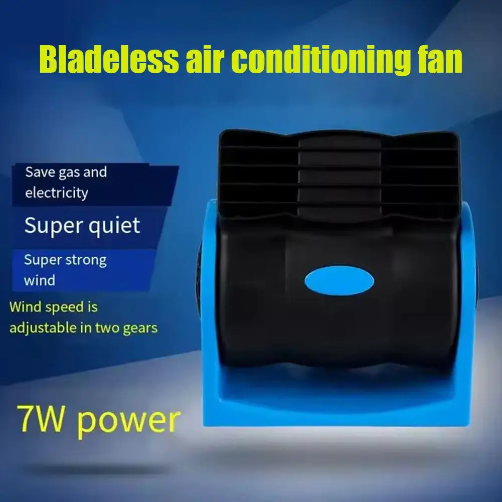 12V Electric Car Fan Bladeless Air Conditioning Adjustable Speed Turbo Fan for Auto Vehicles Truck Boat SUV RV Air Conditio B2N8