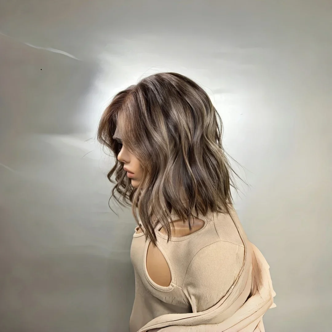 موجة طويلة تسليط الضوء على شقراء 26 بوصة 180 الكثافة 5x5 قاعدة الحرير الشعر البشري اليهودي مع BabyHair HD الدانتيل الشعر الأوروبي قبل قطعها #4