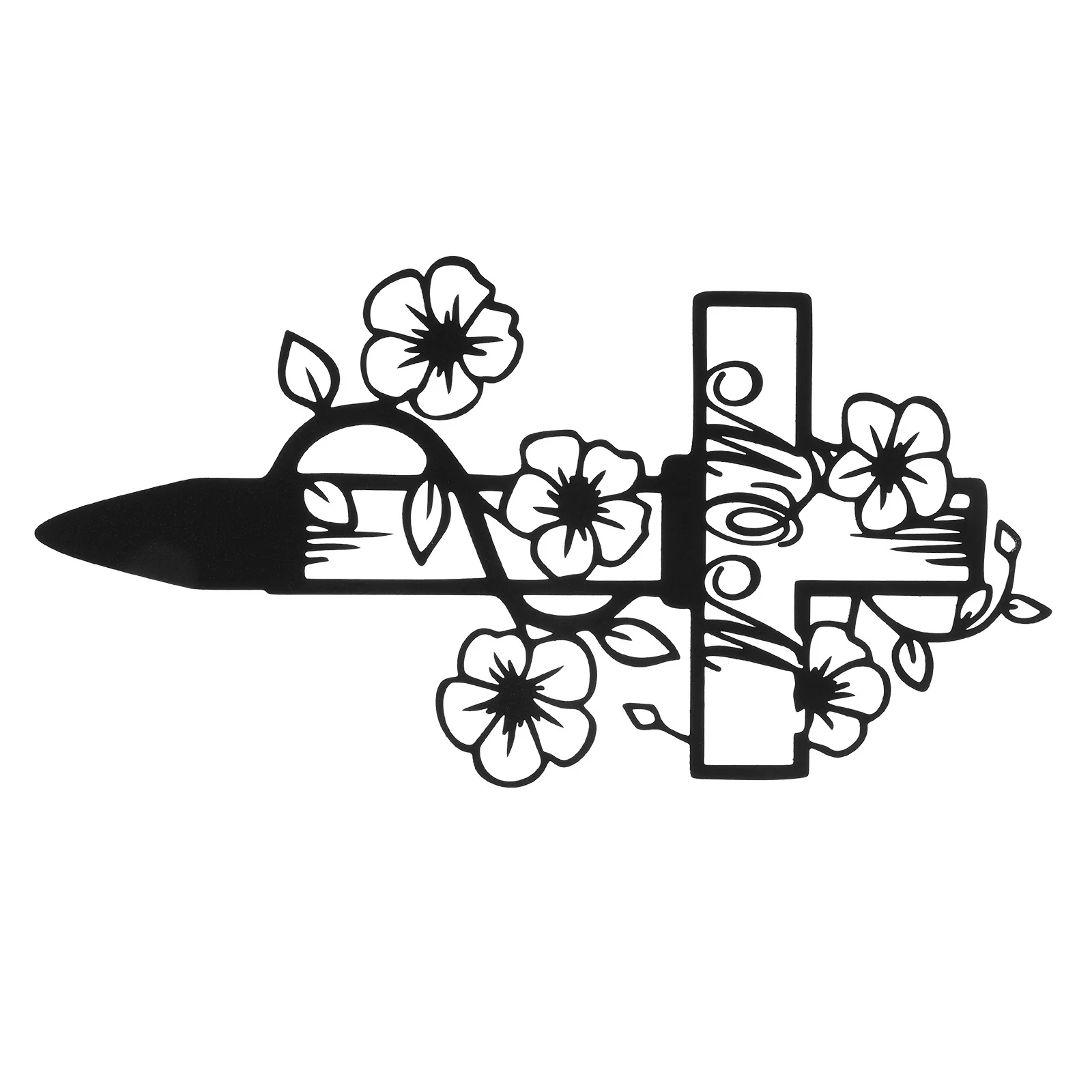 

1Set Memorial Stake Cemetery Decoration Elegant Hollow Design Outdoor Garden Lawn Decor Cemetery Decoration