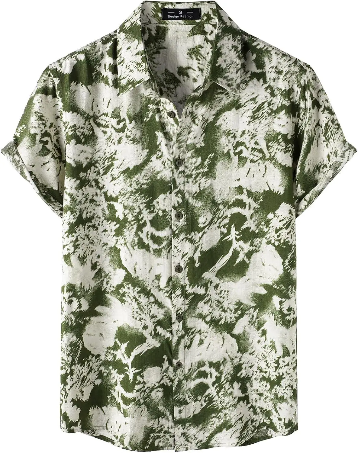 Summer Hawaiian Shirts Fish Printed Shirt Men Women Fashion Short Sleeve Blouse Men's Vocation Lapel Beach Camisas Sea