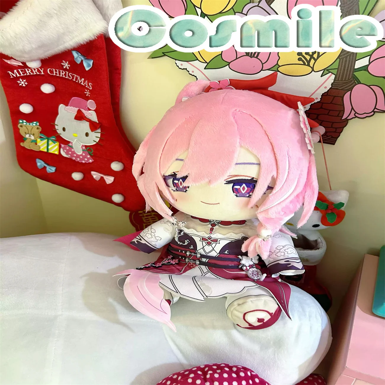 Jeu Honkai Impact 3 Elysia Pink Stuffed Plushie, Position assise, Butter Toy, Gift Jong, 3rd, 30cm