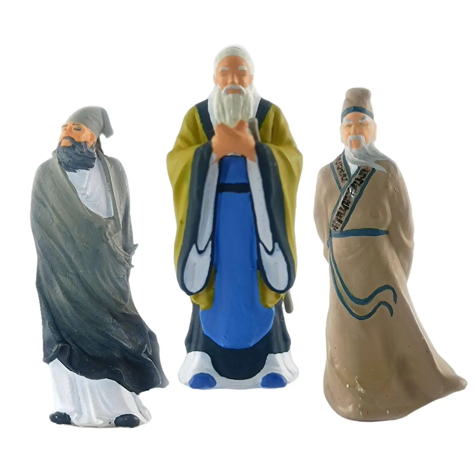 

3pcs 1/64 Characters Miniature Tiny Ancient Poet People Diorama for Matchbox