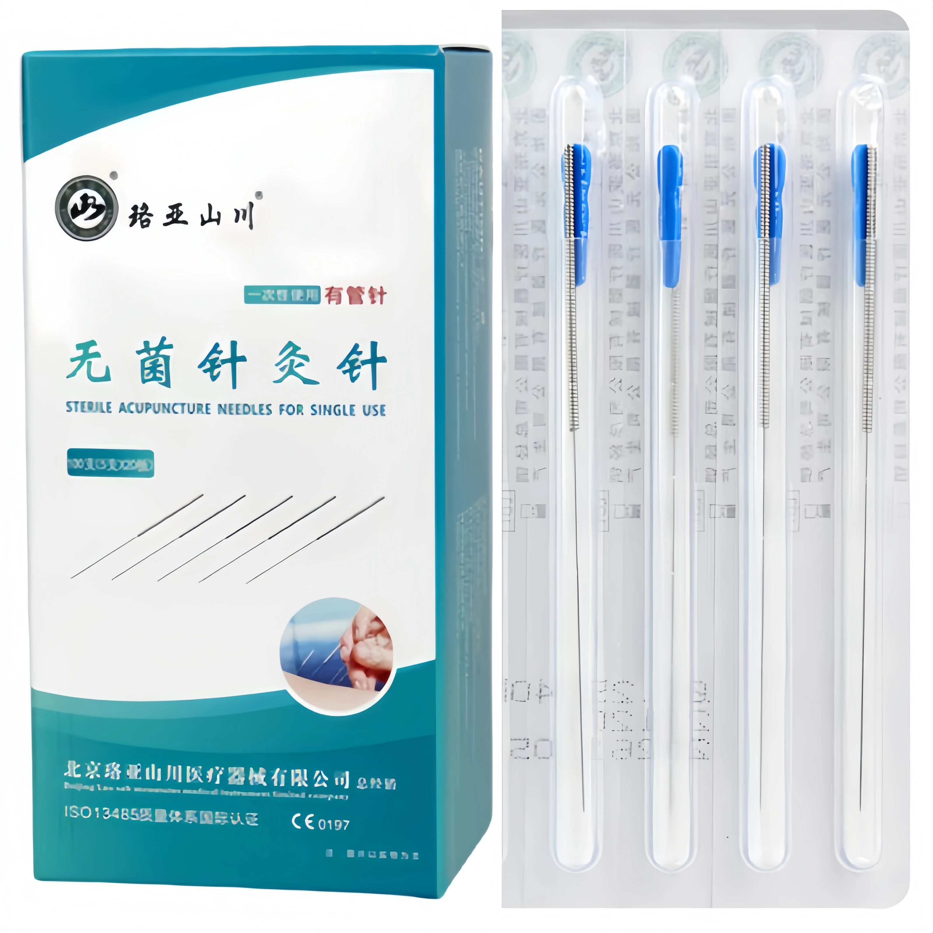 100pcs Chinese Acupuncture Needles Sterile With Indivual Guide Tube Acupunture Therapy