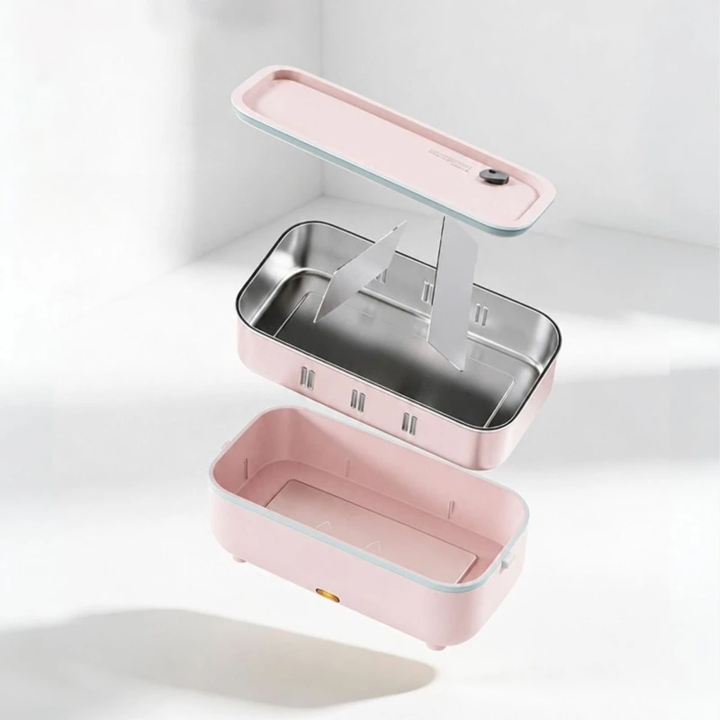 Electric lunch box, silent heating, water-free, large-capacity pluggable thermal insulation lunch box for office workers