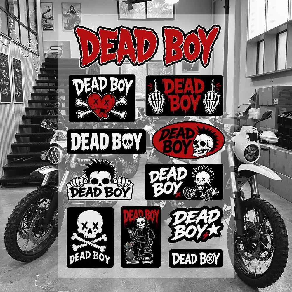D-E-AD-BOY Ästhetische Graffiti Wasserdichte PVC-Aufkleber für Auto Motorrad Skateboard Helm Notizbuch