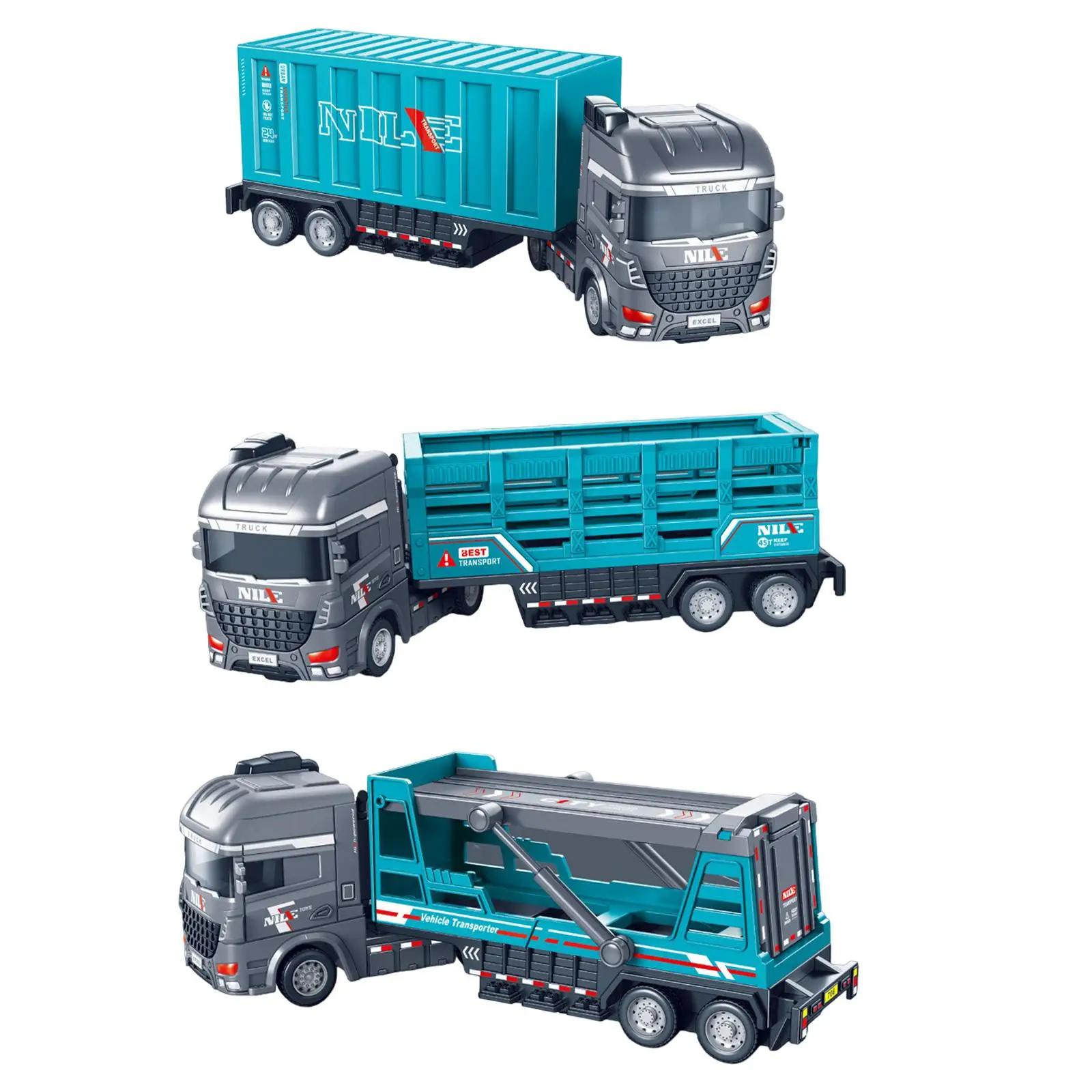 Kids Construction Truck Toy Kids Engineering Toy for Boys Party Supplies Role Play Tabletop Decor Indoor and Outdoor Play