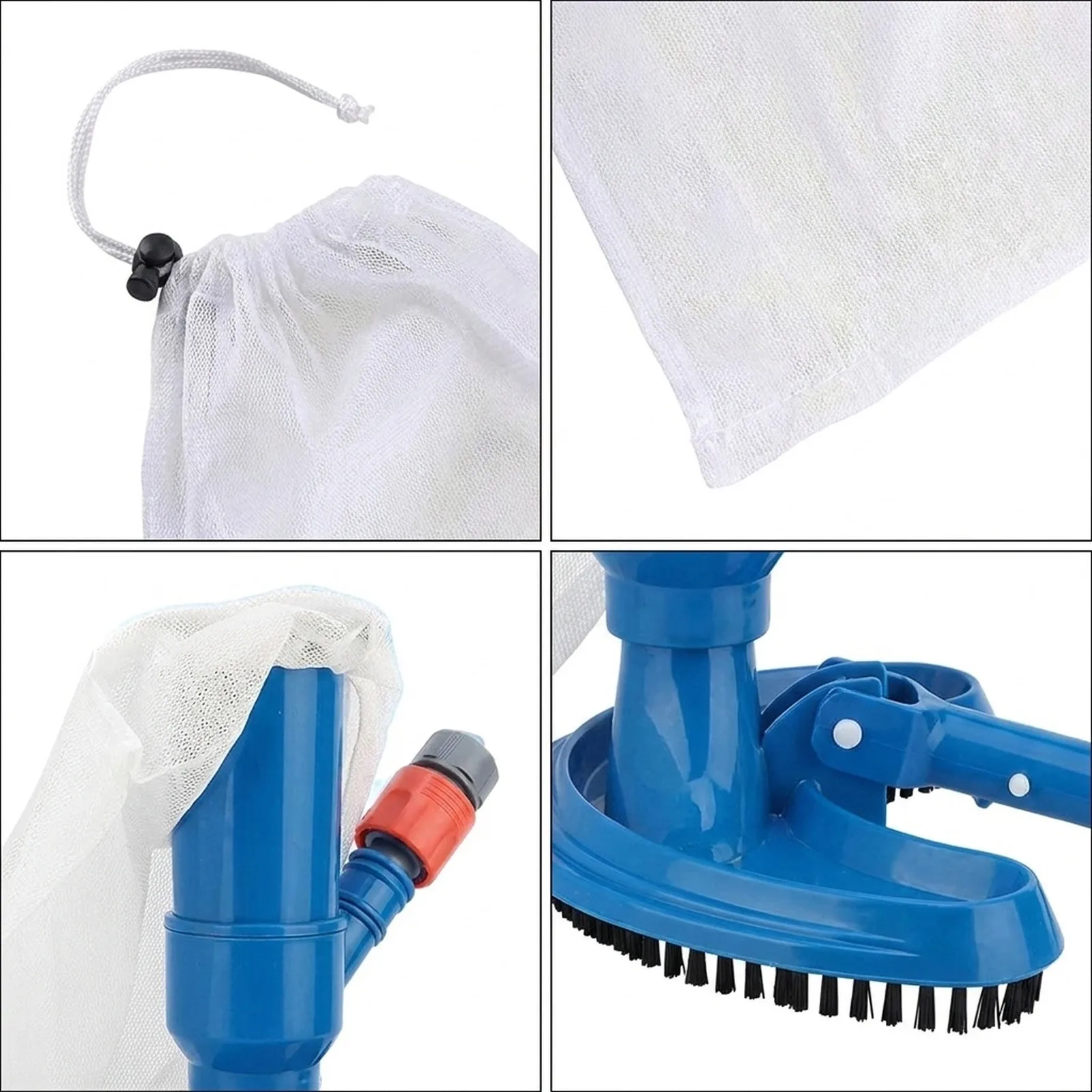Accessories Vacuum Suction Bag Mesh Bag for opp Plastic 1 Pcs Fine Mesh Jet Suction Head Leaf Picker Swimming Pool