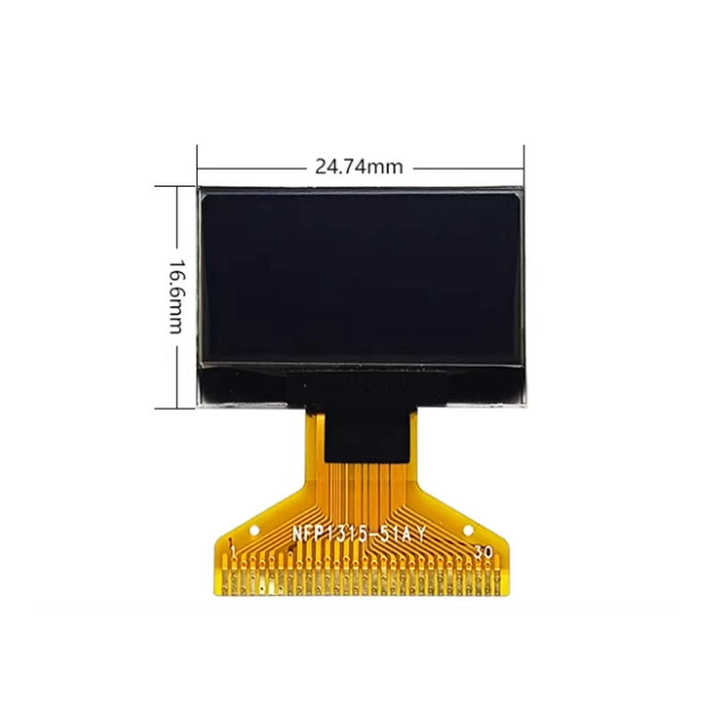 0.96-inch OLED 12864 LCD screen 30pin soldering SSD1315 driver serial port screen 128X64 OLED display module