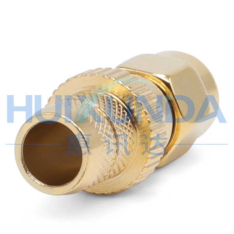 RPSMA-C-J-5 SMA male inner hole reverse pole crimp 50-5/LMR300 connector RPSMA-C-J27
