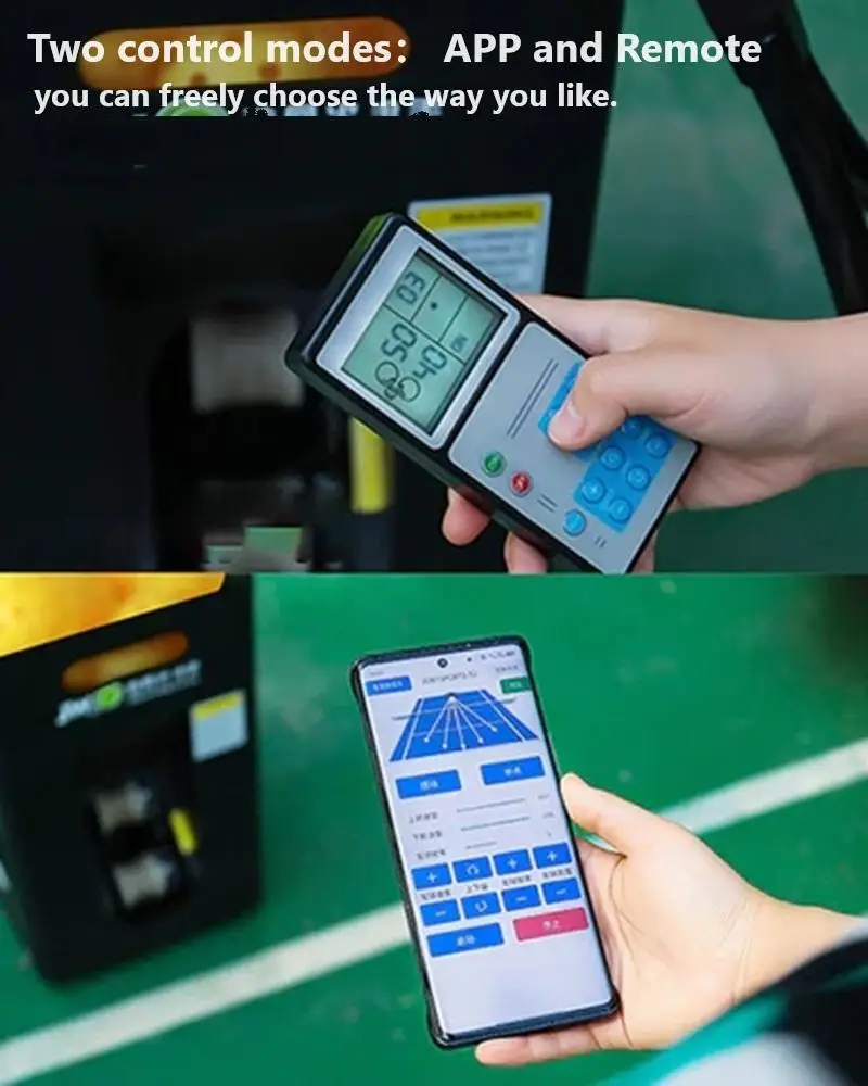 Pickleball Automatic Electronic Ball Machine with App Remote Control Pickleball Training Auto Ball Launcher