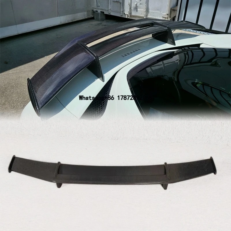 High Quality Lightweight Dry Carbon Fiber Wing Aerodynamic Spoiler for 296 Speciale GTB/GTS Body Parts Addition