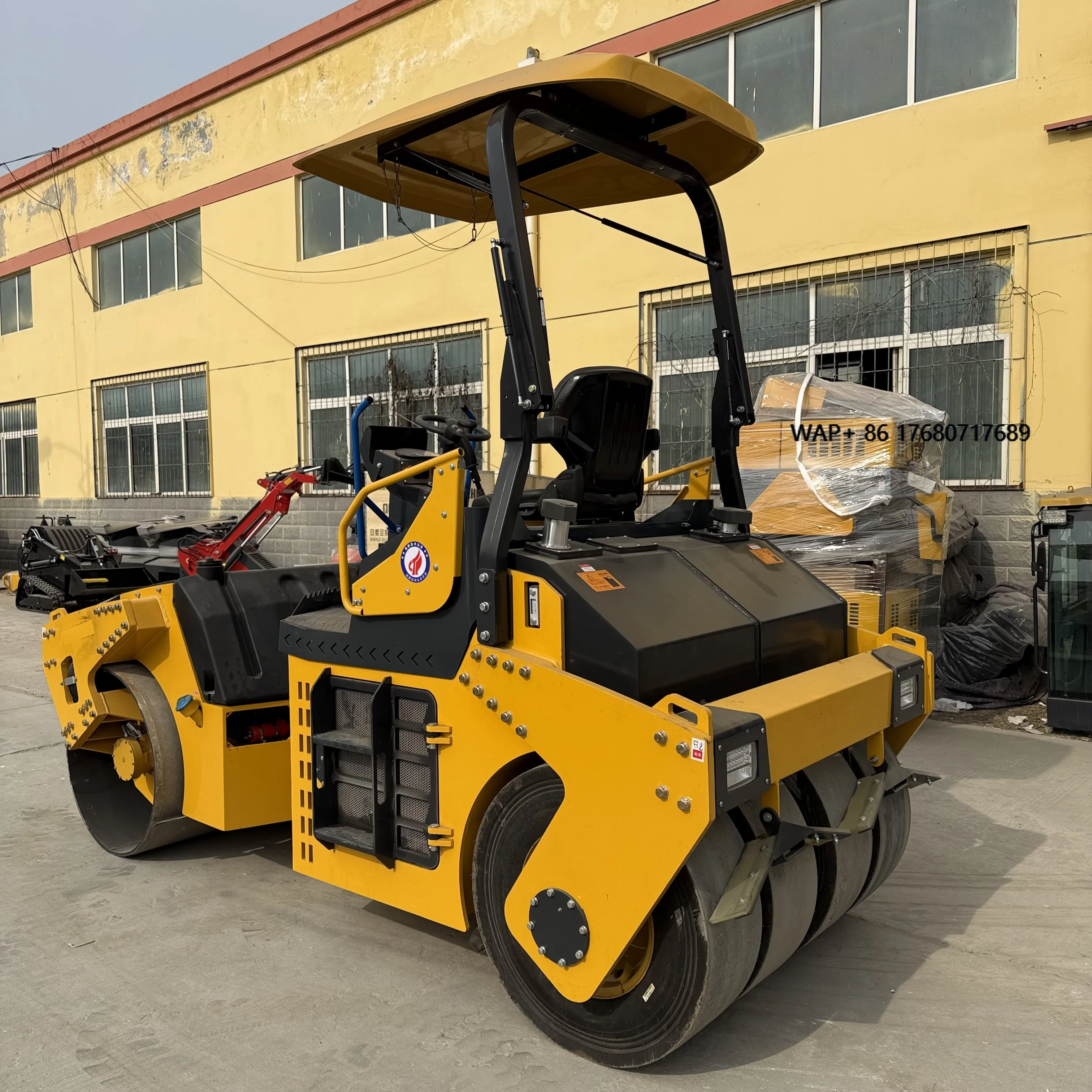 5 Ton China Made Small Steel-Rubber Combination Roller Pavement Compactor