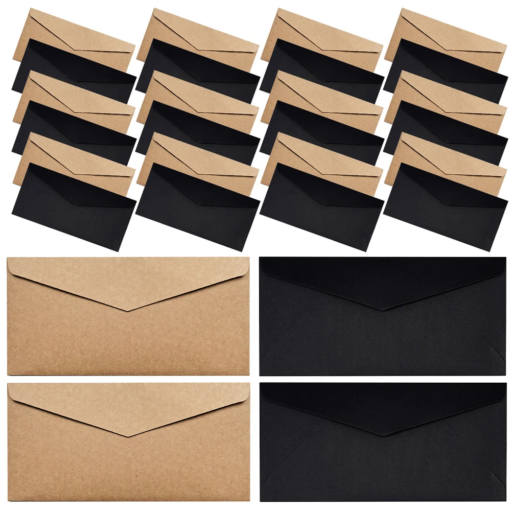 40Pcs Blank Invitation Envelopes Decorative Wedding Multi-Function Cards Packing Small Envelopes Envelope Party Accessory