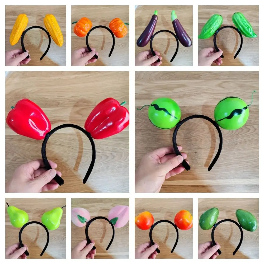 Cute Kawaii Simulated Food Hair Hoop Korean Style Tomato Fruits Headband Potato Headwear Vegetable Hair Bands Female/Girls