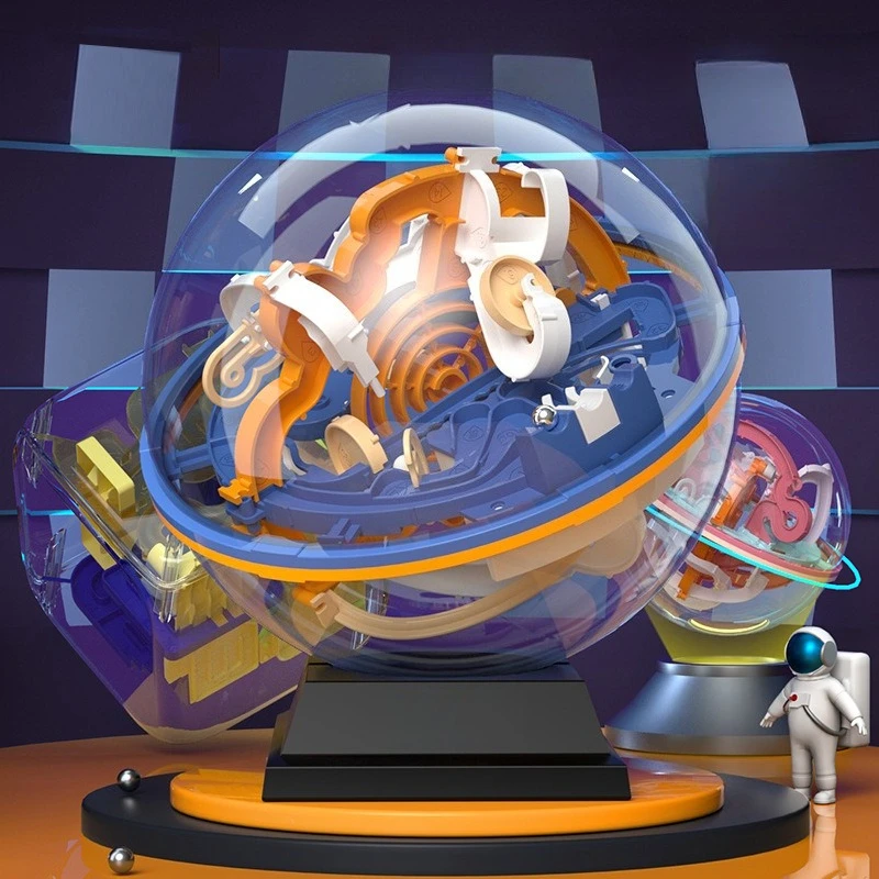 回転ボールベアリング 3D 迷路学習教育ストレスリリーフキューブオフィスデスクストレス軽減おもちゃ子供のための抗不安